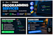 develop c c plus and python programs