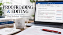 provide high quality proofreading and editing services