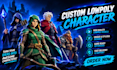 unity ready low poly characters 3d low poly model character unity game rigging