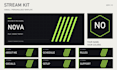 personalize a clean twitch banner and stream graphics kit