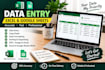 do accurate data entry in excel and google sheets