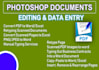 professionally edit or modify you pdf files in photoshop