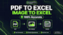 convert pdf to excel, image to excel, and do data entry