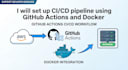 set up pipeline using github actions and docker