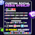 create custom social media name bar overlay