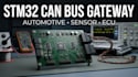 design automotive can bus gateway pcb with stm32 sensor interface
