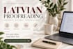 proofread and edit your latvian text