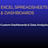 create custom excel spreadsheets, dashboards, and automated templates