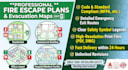 design professional fire escape plan and evacuation map for safety
