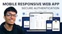 build your mobile responsive web app with secure user authentication