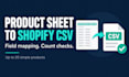 convert up to 20 simple products into a shopify CSV file