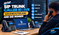 setup sip trunk caller id IVR grandstream and did number