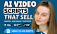 write ai presenter, receptionist and sales avatar video scripts
