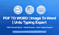 convert scanned PDF to word and urdu typing