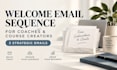 write a welcome email sequence for coaches and course creators