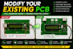 redesign, modify and rework your existing pcb layout