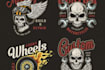 draw custom motorcycle illustration for tshirt