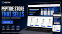 build peptide website, peptide store, research peptide woocommerce