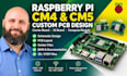 design raspberry pi cm4 cm5 carrier board, io board, compute module, pcb layout