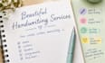 provide neat and beautiful handwriting services