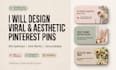 design aesthetic pinterest pins and instagram posts in canva