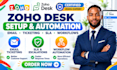 setup zoho desk email ticketing workflows sla and escalations automation