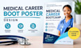 design a medical career bootcamp poster