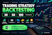 manually back test your trading strategy on trading view