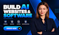build ai website, mobile app and custom ai software