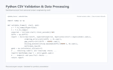 do CSV validation against your rules with an exceptions report