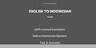 translate english to indonesia manually