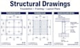 draft structural plans beam layouts column layouts construction details