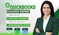 cleanup, catchup, reconcile in quickbooks online bookkeeping