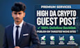 publish high da crypto guest post with do follow backlinks
