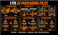 convert ai generated packaging into editable print ready vector dieline files