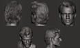 sculpt realistic 3d head model 3d head sculpt 3d bust 3d miniature 3d head print