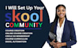 skool community setup skool course creation course curriculum and course content