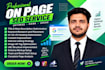optimize wordpress website with on page SEO