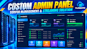 set up and configure server admin panel, restreaming and unlimited connections