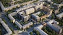 design realistic 3d residential masterplan housing development site plan render