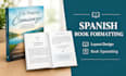 do spanish book formatting, layout design, typesetting amazon kdp spanish book