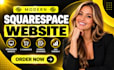 build squarespace website, redesign squarespace website and design squarespace