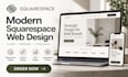 build squarespace website, redesign squarespace website and design squarespace
