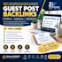 provide niche relevant guest post backlinks