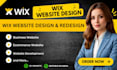 build wix website design wix website redesign wix website development