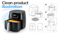 create step by step product instruction illustrations and line art