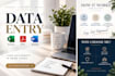 data entry, excel data entry and PDF to word or excel conversion