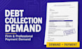 draft a firm debt collection and payment demand letter
