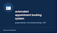 build an automated appointment booking system with google calendar