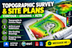 create topographic survey, contour map, site plan, alta survey, grading drawings